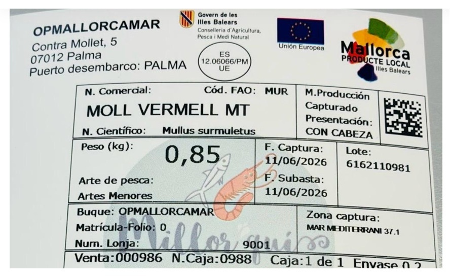 El peix i marisc de Mallorca estrena el distintiu de ‘Producte Local’ sota la marca Millorquín